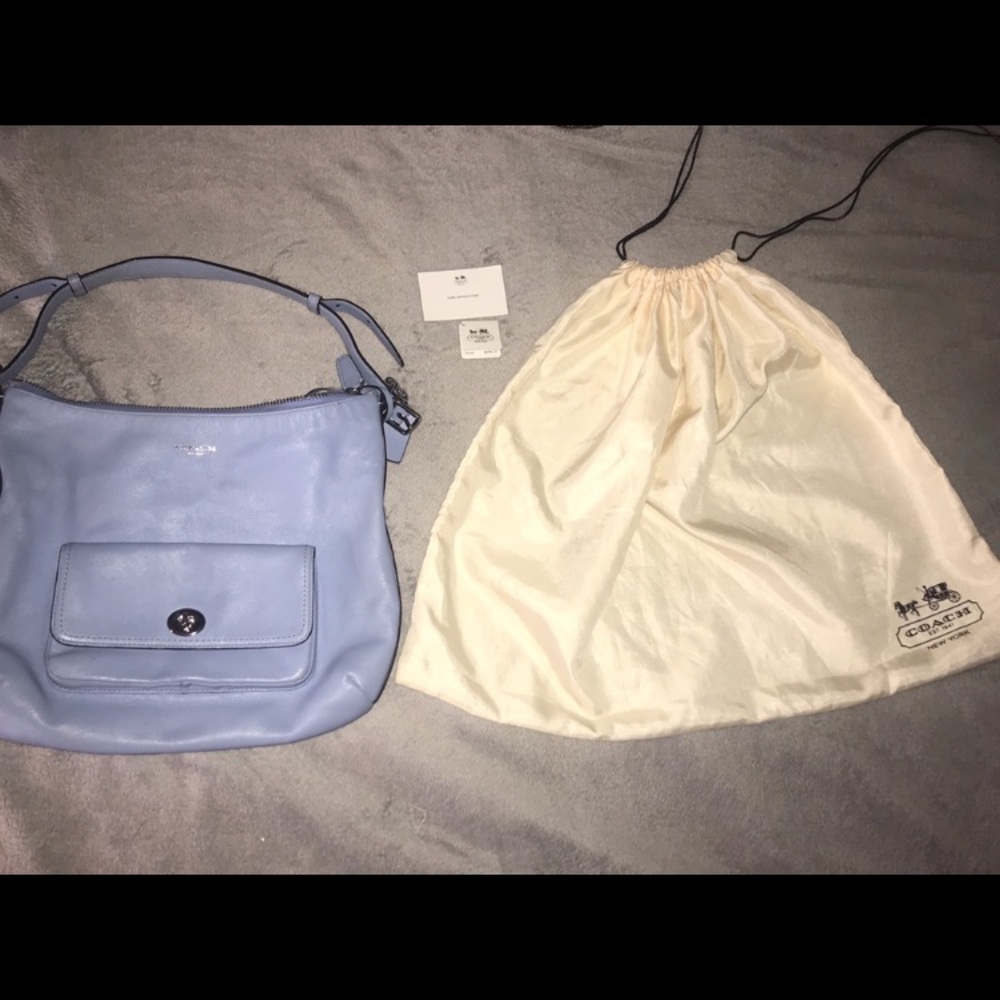 Blue Coach Bag ! Comes with price tag & dust bag